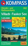  : Kompass Karten, Villach, Faaker See: Wander- und Bikekarte. Carta escursioni e bike