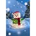 Lighted Tinsel Snowman - Green (18