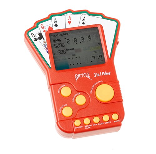 51S7F9X6TNL Bicycle Illuminated Texas Hold Em, plus Caribbean & Let it Ride Electronic Game