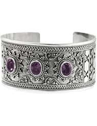 1007 Star Struck Silver Cuff Bracelet/ Organic/ Silver Jewelry of Bali