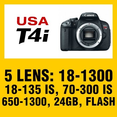 black friday price GID CanonT4i_5LensKIT