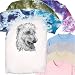 Irish Wolfhound dog art T-shirt