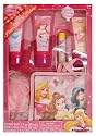Disney Princess Travel Bath 6pcs Set - Includes Body Wash, Shampoo, Body Lotion, Lip Balm, Travel Bag, & Pouf