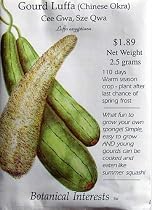 Luffa Gourd Heirloom Seeds 30 Seeds