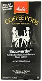Melitta Buzzworthy Coffee Pods, Dark Roast Coffee, 18 Count (Pack of 4)