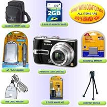 PANASONIC LUMIX DMC-TZ3 DIGITAL CAMERA W/ 2GB PRO KIT