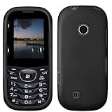 For Verizon LG Cosmos 2 VN251 Accessory - Rubber Black Hard Case Cover