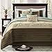 Madison Park Serene 7 Piece Comforter Set, King, Blue