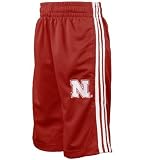 adidas Nebraska Cornhuskers Scarlet Youth Basic Shorts