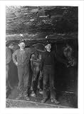 Historic Print (L): Drivers in a Coal Mine Co. Plenty boys driving and on tipple. No trappers used, as mine