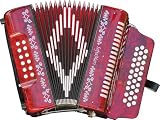 Musicians Gear SM-3112 31-Button 12 Accordion GCF, Red Pearl