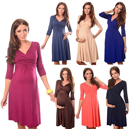 Gorgeous Maternity And Pregnancy Dress Vneck 4400 Variety of Colours