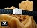 18mm MODENA ITALIAN RUBBER BASKET WEAVE DEPLOYANT BAND
