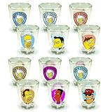 The Simpsons Moe's Tavern Shot Glass Set Of 6