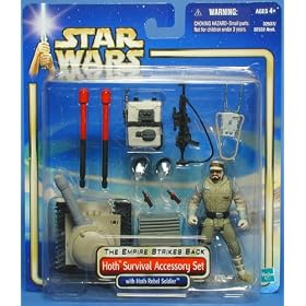 STAR WARS EMPIRE STRIKES BACK HOTH SURVIVAL ACCESSORY SET WITH HOTH REBEL SOLDIER