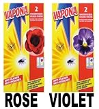 VAPONA FLY KILLER WINDOW STICKERS VIOLET & ROSE (4 Stickers)