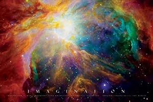 Imagination-Nebula-Motivational, Photography Poster Print, 24 by 36-Inch