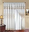 Martha-One Embroidered Voile/Organza Panel