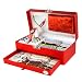 Tween Interchangeable Strap and Bezel Red Watch Gift Set with Wallet #DD464