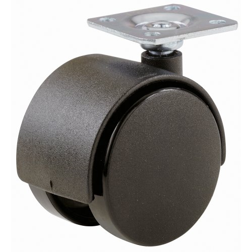Shepherd 9417 2-Inch Black Twin Wheel Casters with Plate Mount On Sale