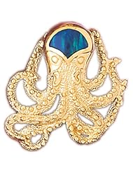 CleverEves 14K White Gold Created Opal Pendant 9.8 - Gram(s)