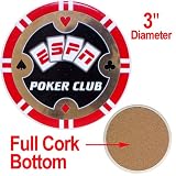 ESPNR Poker Club Ceramic Coaster - Red
