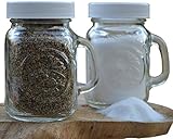 Classic Country Shakers Glass Mason Jar Salt and Pepper Shakers Set of 2