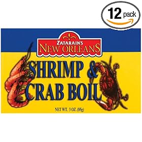 Zatarain's Shrimp & Crab Boil, 3-Ounce Boxes (Pack of 12)