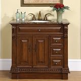 38 Bathroom Granite Stone Top Single Sink Vanity 211BB