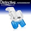 Distinctive Button Sewing Machine Presser Foot - Fits All Low Shank Snap-On Singer*, Brother, Babylock, Husqvarna Viking (Husky Series), Euro-Pro, Janome, Kenmore, White, Juki, Bernina (Bernette Series), New Home, Simplicity, Necchi, Elna and More!