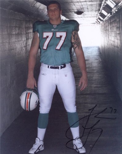 Jake Long Autographed/Hand Signed 8x10 Miami Dolphins Photo
