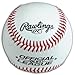 Rawlings Official League Competition-Grade Genuine Leather Covered OLB1 Baseball with MLB Trademark Logo for Practice, All-Level Competitive Play, Gifts, Keepsakes, or Autographs (Single Ball)
