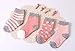 Izzy & Roo Heathered Baby Socks - Set of 4 Pair (0-12 Months, Rose)