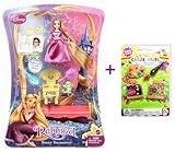 IMAGE OF Disney Tangled Tower Treasures Doll Furniture Playset & FREE Crazerasers Art Puzzle Erasers