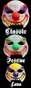 zdisc Scary Clown Halloween Mask - Color: Blacklight - Festive (B7308)