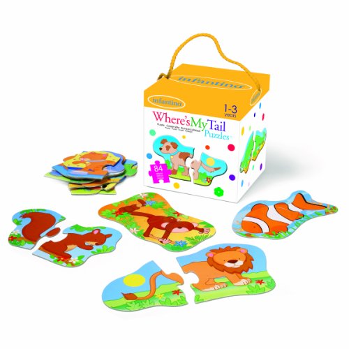 Infantino Where's My Tail Puzzle-Colors May Vary