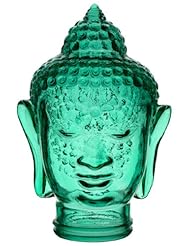 From Amazon.com. Click for details:
 Home: Spanish Recycled Glass Jade Green Buddha Head 11.75"H - Traders and Company Home: Spanish Recycled Glass Jade Green Buddha Head 11.75"H - Traders and Company