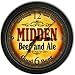 Midden 's Beer and Ale Black Cascading Pub Style Wall Clock