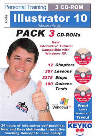 Adobe Illustrator 10 Training for Windows by Keyko, Pack 3