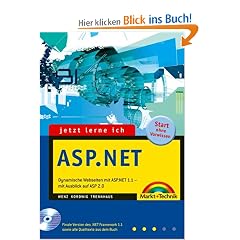 Jetzt lerne ich ASP.NET.