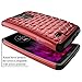 LG G Flex 2 Case, Style4U G Flex 2 Studded Rhinestone Crystal Bling Hybrid Armor Case Cover for LG G Flex 2 (2015 Release) with 1 Stylus [Red / Black]