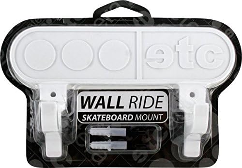 Etcetera Skateboards Wall Ride Mount White Skateboard Deck Display