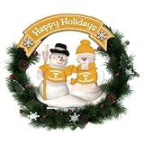 Tennessee Vols UT Christmas Snowman Holiday Wreath