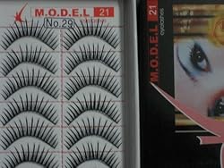Model 21 High End No. 21, 22, 23, 24, 25, 26,27, 28, 29 or 30 False Fake Eyelashes 10 Pairs