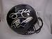 Joe Flacco Hand Signed Autographed Full Size Baltimore Ravens Riddell Football Helmet w/ Photo of Signing