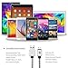 Micro USB Cable,[2-Pack] 6''ft/2m Premium Durable Nylon Braided Tangle-Free High Speed Data Sync Charger Cord with Aluminum Heads for Android Samsung HTC Motorola LG Sony BlackBerry and More (Silver)