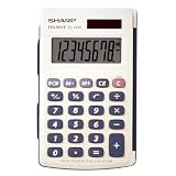 Sharp Electronics EL243SB 8-Digit Twin Powered Calculator