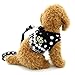 Brother cat Dog Puppy Cat Small Girl Dog Dots Vest Harness Leash Set Mesh Padded No Pull Lead Black L â€¦