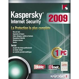 Kaspersky Internet Security 2009 (1 Poste / 1 An)