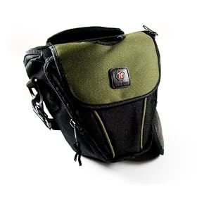 Tuff-Luv 'ZipNGo' holster / telescopic style / Top-loader case & Lens cloth for digital SLR camera in size: 2 / color: Olive / compatible with / compatible with (Panasonic Lumix FZ50 / L1 / FZ18 / L10KEB-K / FZ8 / DMC-GH1 / FZ38 / GF1 / DMC-G2 / DMC-G10 / FZ100 / FZ45 / LX5 / DMC-GF2 / DMC-GH2 / GH3